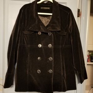 Calvin Klein suede coat